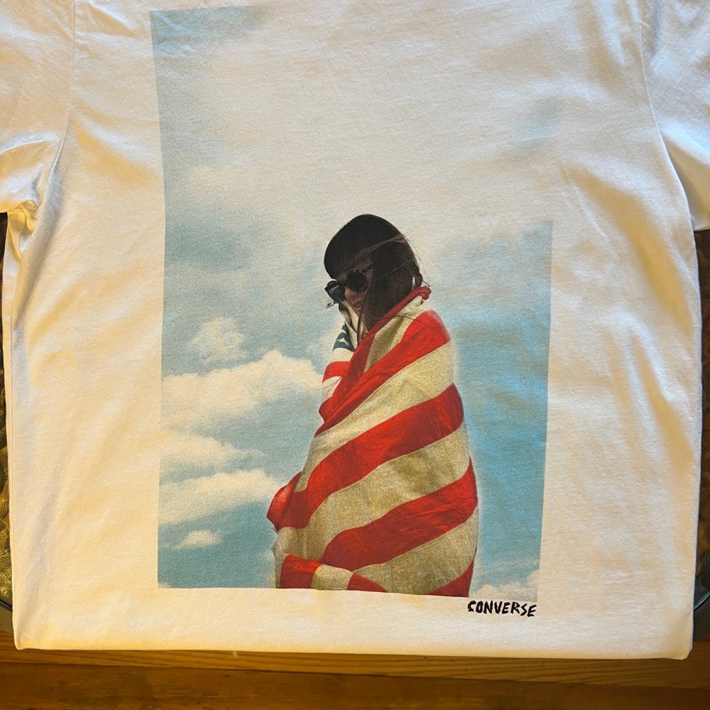 Converse All Star White Graphic Tee